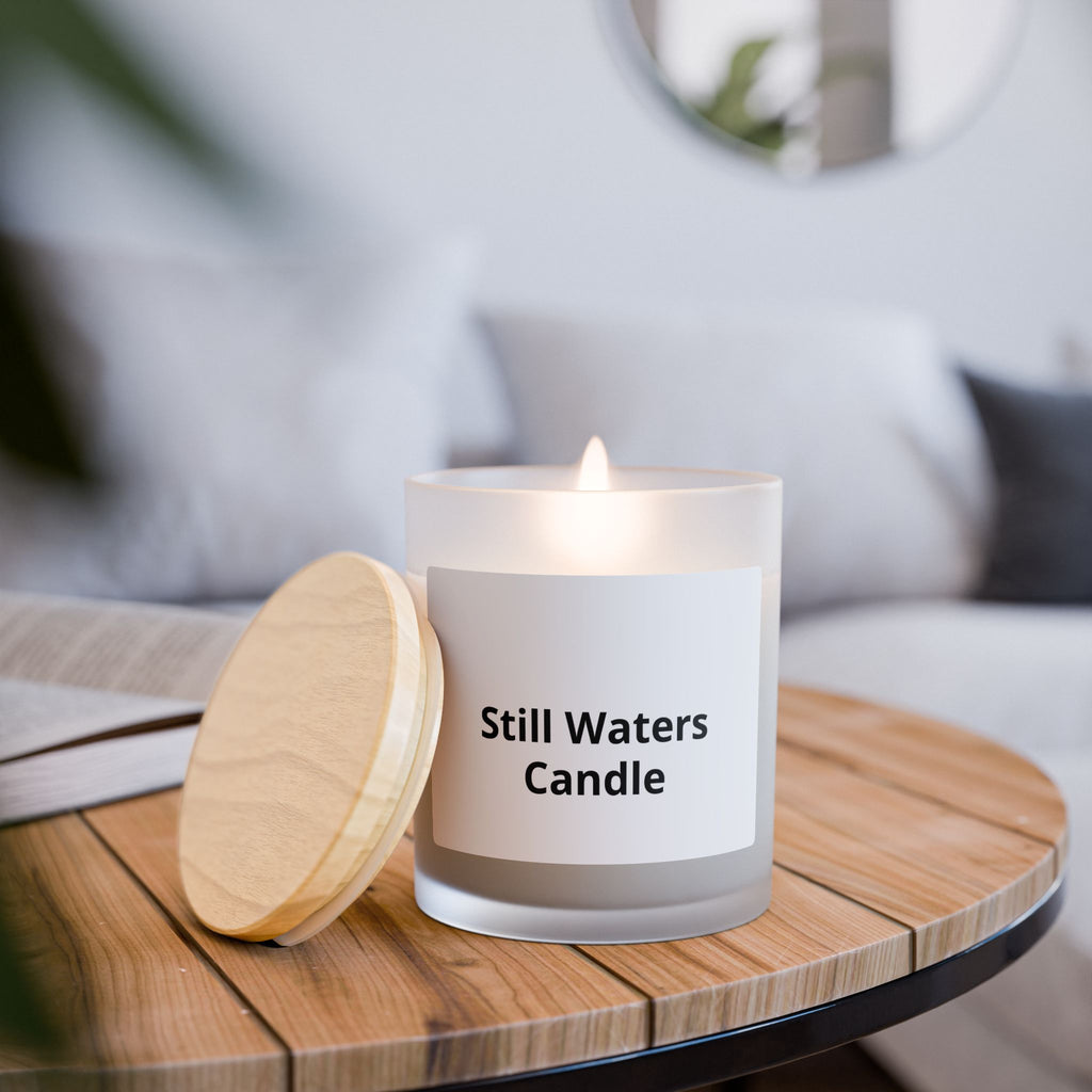 Frosted Glass Candle, 11oz