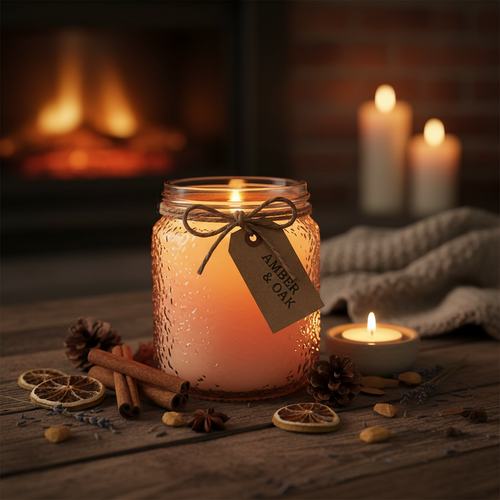 Cozy Hearth Scented Jar Candle
